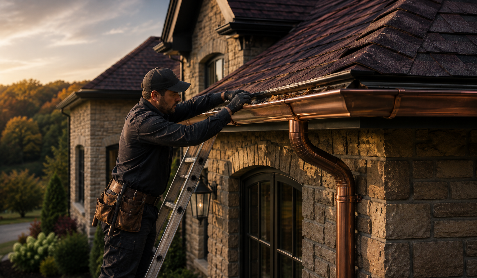 Gutters and downspouts service